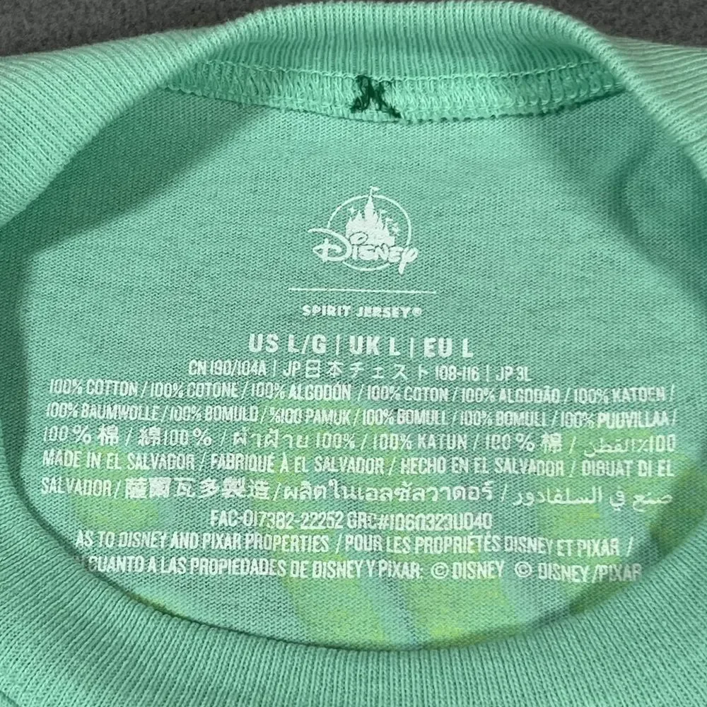 Disney‎ Toy Story Summer Splash Spirit Jersey Adult L Green Chillin Woody Bunny
